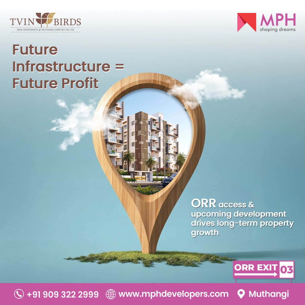developers_mph's tweet image. MPH Urban Tree — Connected, Convenient, Future-Ready
With quick ORR access, MPH Urban Tree sits in Hyderabad’s fastest-growing zone.
Easy connectivity means smoother daily travel and stronger long-term value.

Call: +91 909 322 2999
Visit: mphdevelopers.com

#MPHUrbanTree
