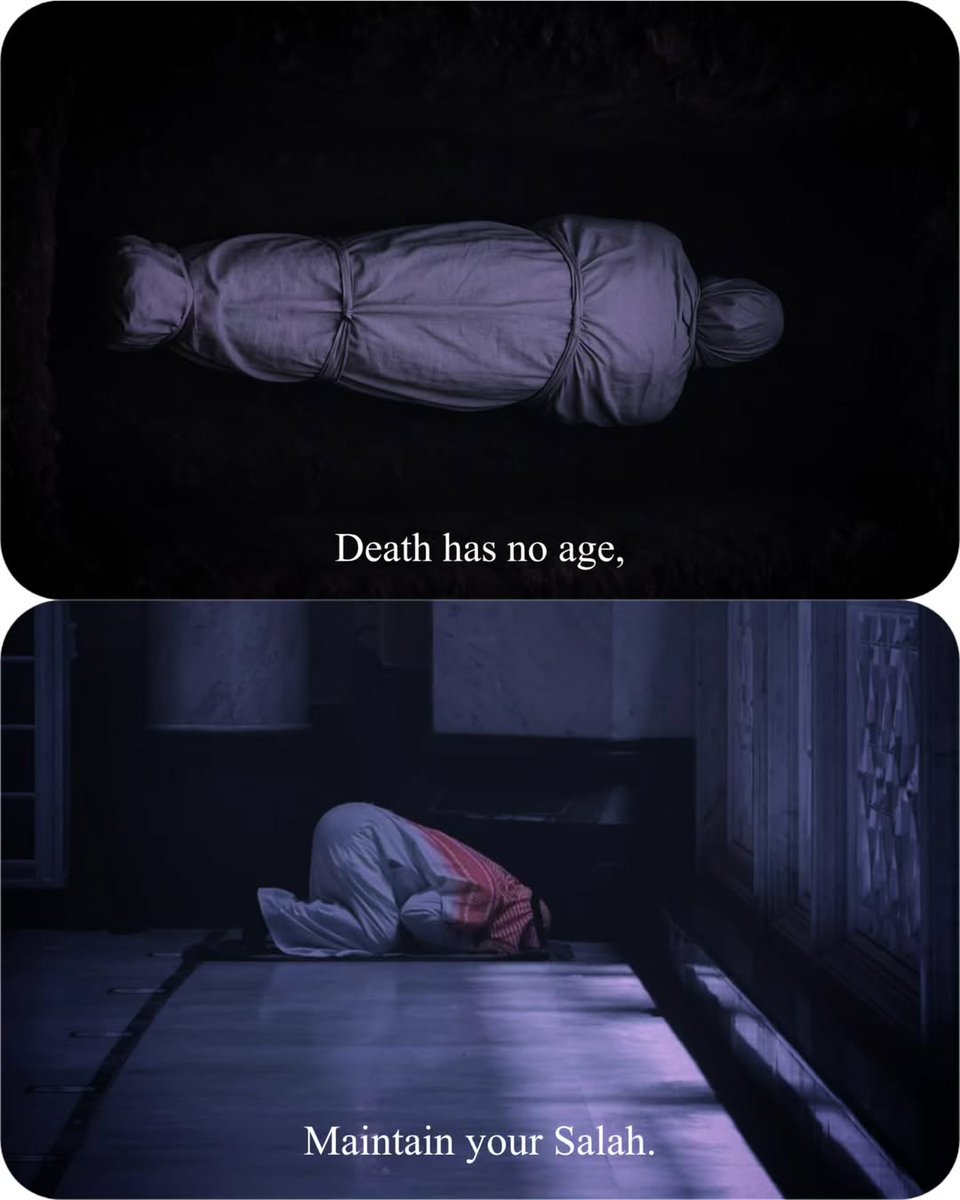 AllahGreatQuran's tweet image. Death has no age - so protect your Salah.