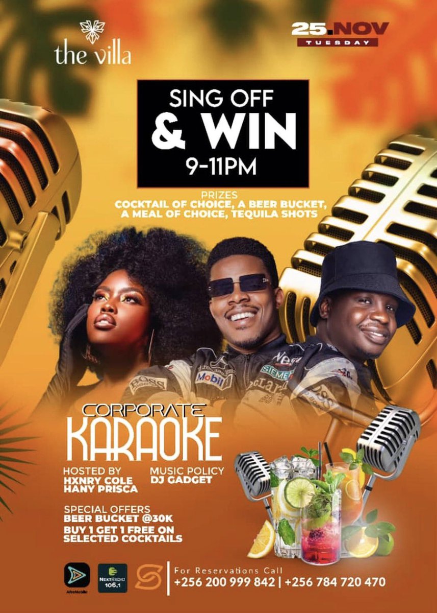 It’s that night again! #CorporateKaraoke is back tonight at <a href="/TheVillaKLA/">TheVilla</a>, hosted by the dynamic duo <a href="/Hxnry_Cole/">Henry Cole</a> &amp; <a href="/HanyPrisca/">sweet-soul</a>, with DJ Gadget on deck serving the perfect vibe. Don’t just sing along, own the mic!