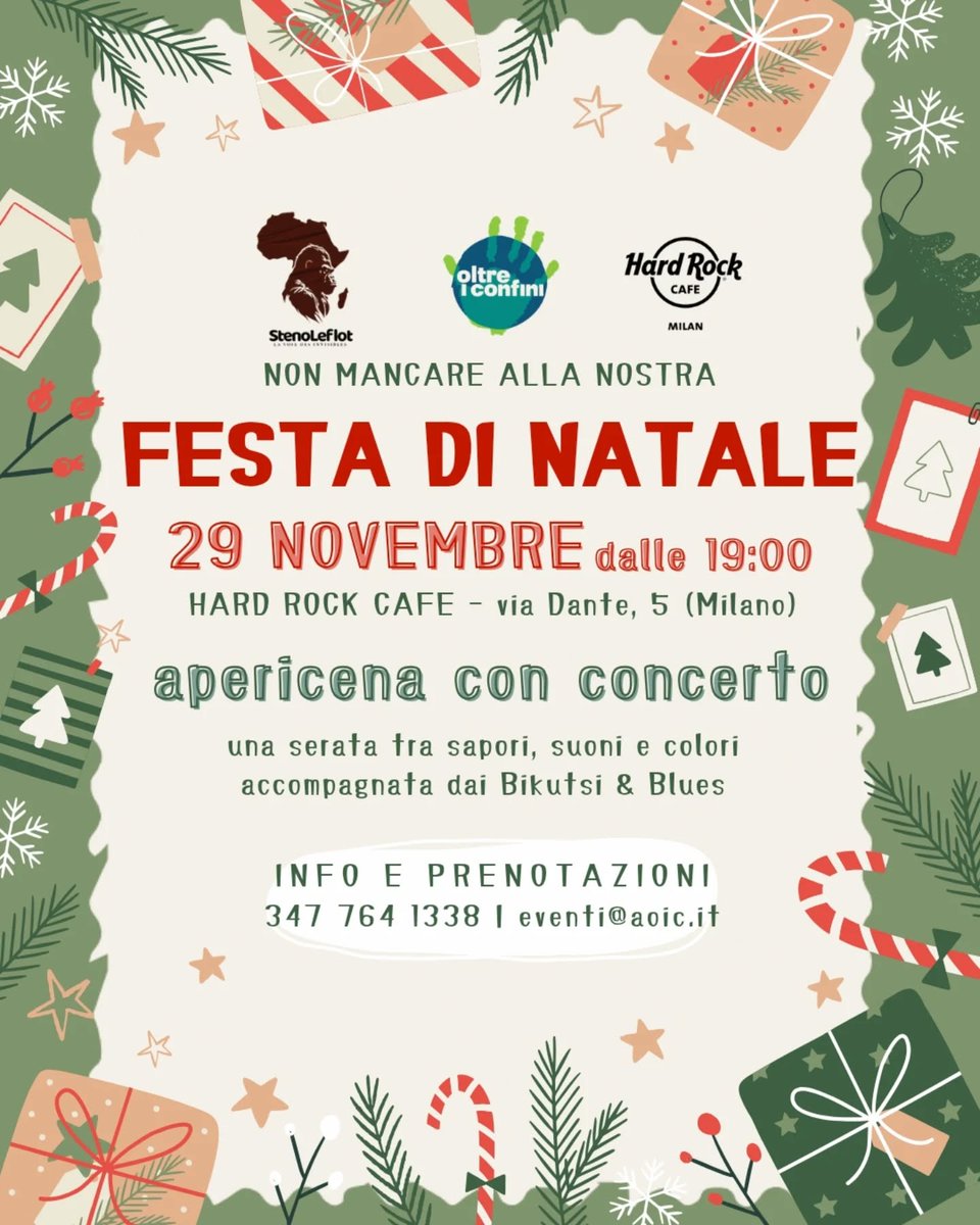 xlestrade's tweet photo. Suggeriamo due iniziative in programma sabato prossimo 29/11!
- "FESTA DI NATALE", #OltreiConfini, Hard Rock Cafè,Via Dante 5, #Milano, ore 19.
- "CENA NEPALESE", #ApeironODV, Circolo Hobby Terza Età, Viale Gramsci 293, #Cesena, ore 20.
#Eventi solidali by https://t.co/zH3XDwaHIG https://t.co/duA4bmxIli
