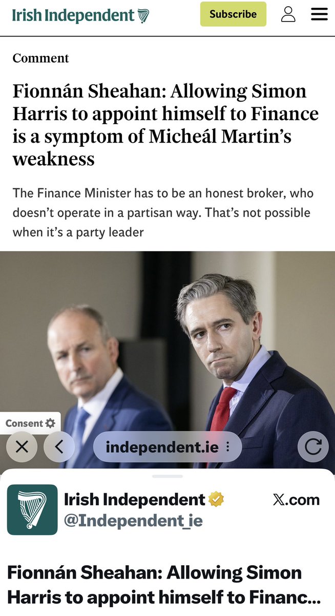 Simon Harris, dropped out of college (Journalism and French) loved drama in school, went from school straight into politics, never worked or ran a business.  He appointed himself the minister for finance while also the Tanaiste of Ireland. 

Why would such an inexperienced and