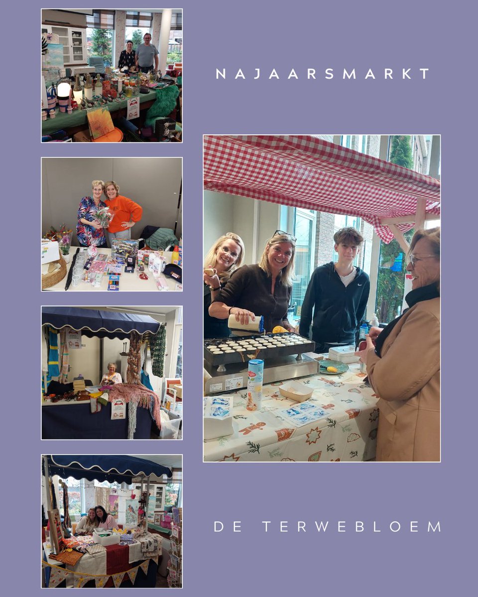 Afgelopen week stond De Terwebloem in het teken van een gezellige #najaarsmarkt! 🤗 Kraampjes, poffertjes &amp; creatieve talenten van bewoners en collega’s maakten het een sfeervolle middag. 🥰 Dank aan iedereen die dit mogelijk maakte! 🤩 #pvf #pietervanforeest #gezelligheid