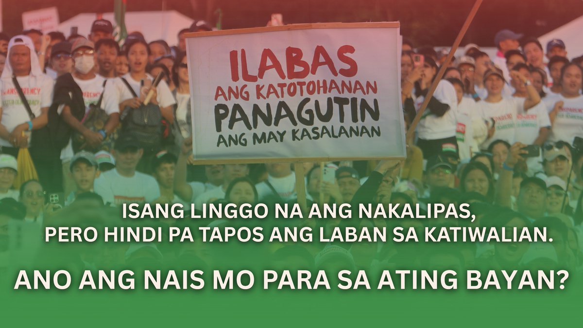 INCNewsNUpdates's tweet image. Hindi pa tapos ang laban sa katiwalian. #Transparency4BetterDemocracy #INCUnity