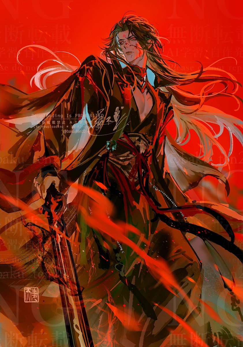 baku_ten221's tweet image. SVSSS 

びんちゃん魔尊っぽい衣装似合うなーと思いつつrkgk
(胸板露出させがちは単なる癖)