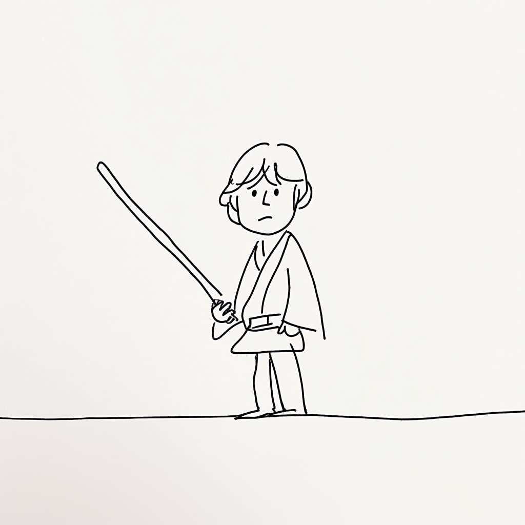 Naive Star Wars line art