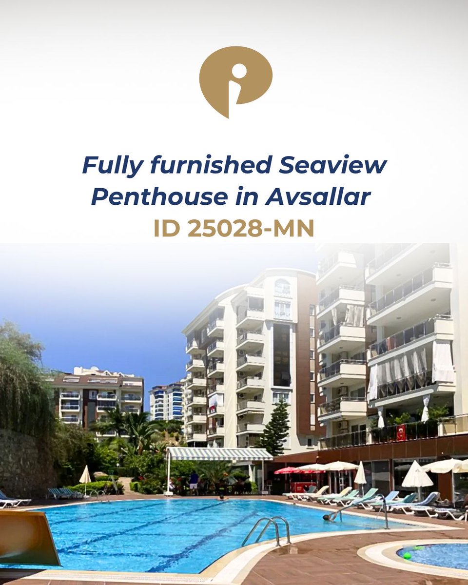 Idealestatescom's tweet photo. Experience Mediterranean living in this elegant Seaview Penthouse in Avsallar – Alanya. Perfectly positioned near the beach and town center, this home offers comfort, convenience, and excellent investment potential. Property ID: 25028-MN
https://t.co/9aOOFMADAc 
#realestate https://t.co/iYNp3AeUUy
