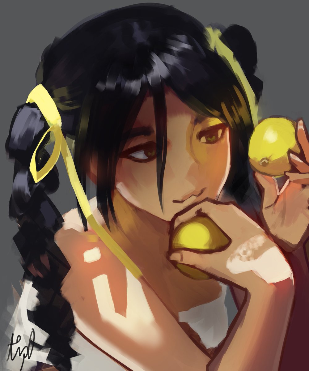 aiipo_'s tweet photo. timelapse of lemon girl!! Gonna finish offline.. currently a WIP https://t.co/V8mHrYgEw9
