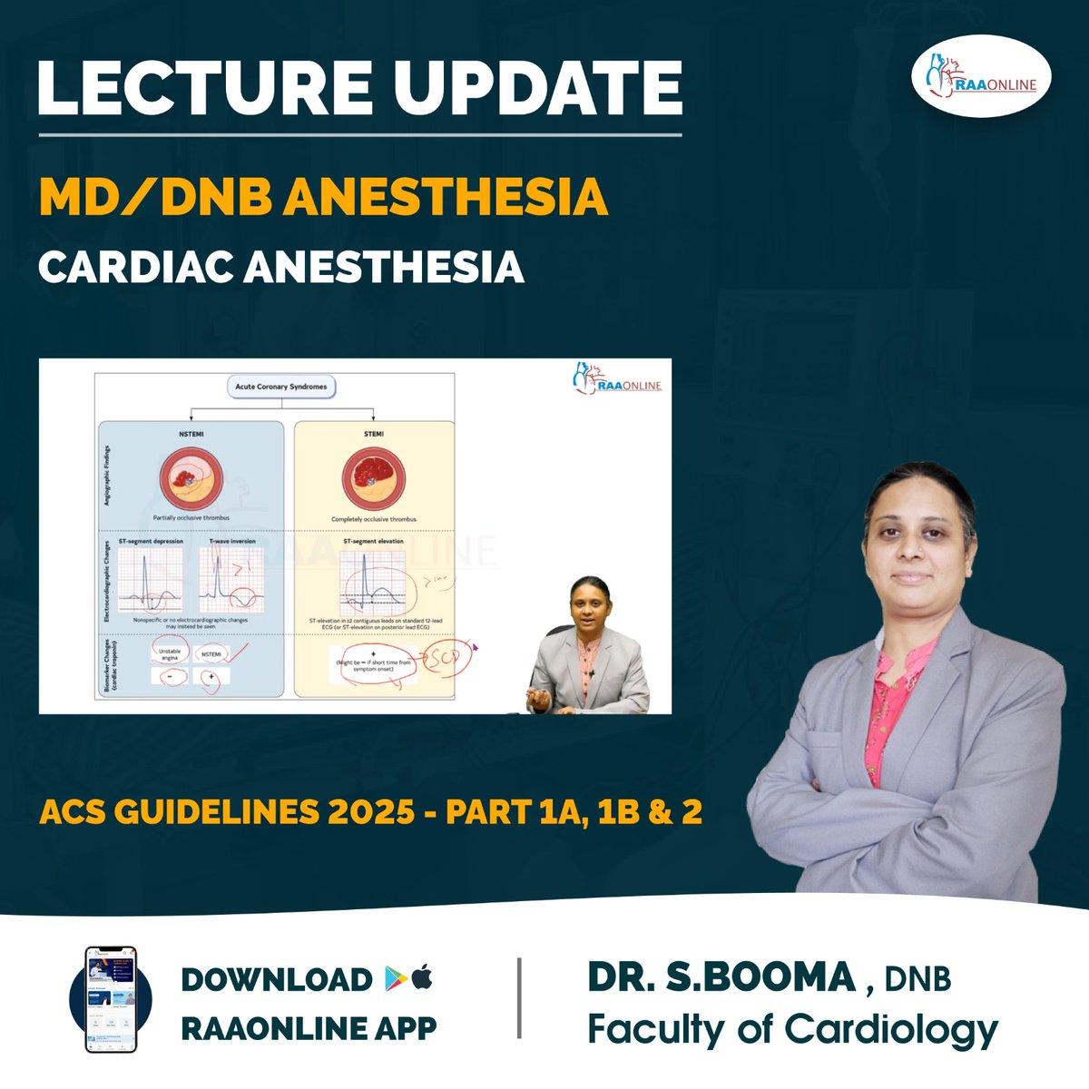 Raaonline's tweet image. Lecture Update in Anesthesia - ACS Guidelines 2025 - Part 1A, 1B &amp;amp; 2 by Prof. Ranjith Karthekeyan on the RAAONLINE App.
Android: play.google.com/store/apps/det… 
IOS: apps.apple.com/in/app/raaonli…
Contact: +91-9994994266
#Raaonline #freelecture #cardiacanesthesia
#ACS
