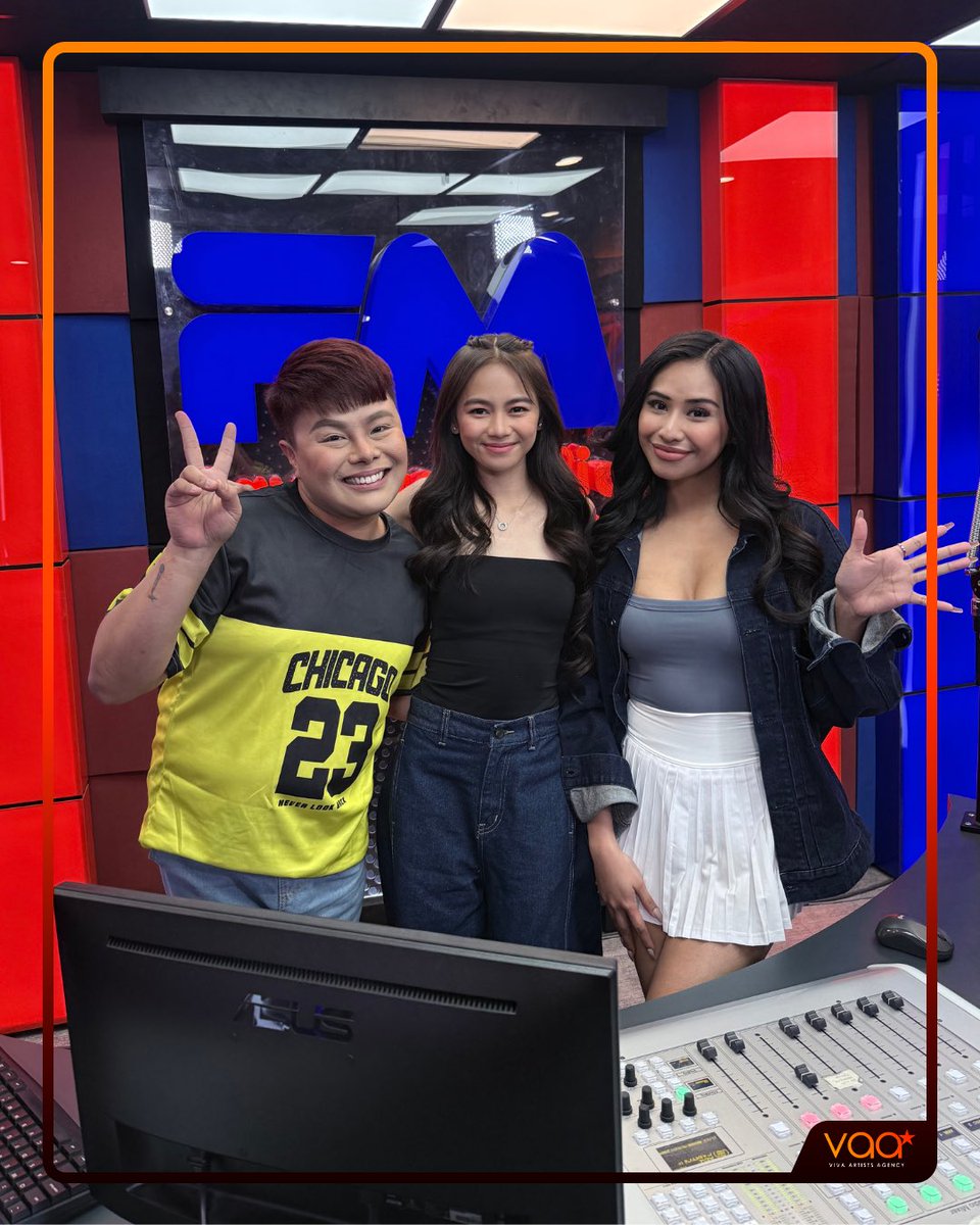 VivaArtists_'s tweet image. LOOK: Ashtine Olviga had such a fun time as a guest on Banana Krew 92.3 FM Radio! 📻💫

#AshtineOlviga is Agnes in the upcoming #ManilasFinestMMFF, hitting cinemas this December 25!

#VAA #AshtineOlviga #MMFF2025