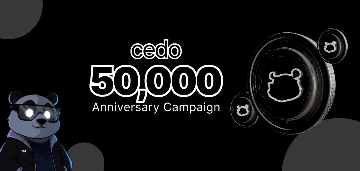 cedomis's tweet photo. ..::🎉 Cedomis Anniversary Giveaway! 🎉

We’re sharing 50,000+ $CEDO Points equally with all valid participants!

Join the celebration in just a few simple steps:

Create a fun 15s video wishing Cedomis a Happy Birthday/Anniversary.

Post it on X, TikTok, YouTube, or Instagram (or upload via our form).

Tag @cedomis.

Submit your entry through the form. 
🧾 https://t.co/i1ihfSne27

✨ Tip: Use a clean, well-lit background for the best results! do not violate social rules

Let’s celebrate together! 🚀 ::..