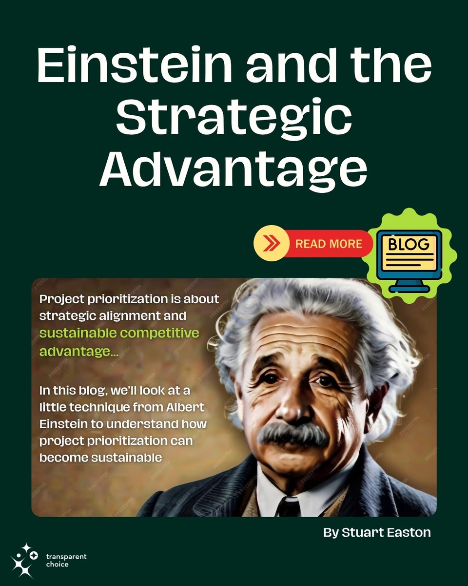 transparentch's tweet image. Einstein said “Insanity is doing the same thing over &amp;amp; over &amp;amp; expecting different results”. If you&apos;re still picking projects the same way &amp;amp; hoping for better ROI, it&apos;s time to align with strategy 👉 hubs.ly/Q03RLKlB0

#PMO #StrategicAlignment #Strategy #ROI #Prioritization