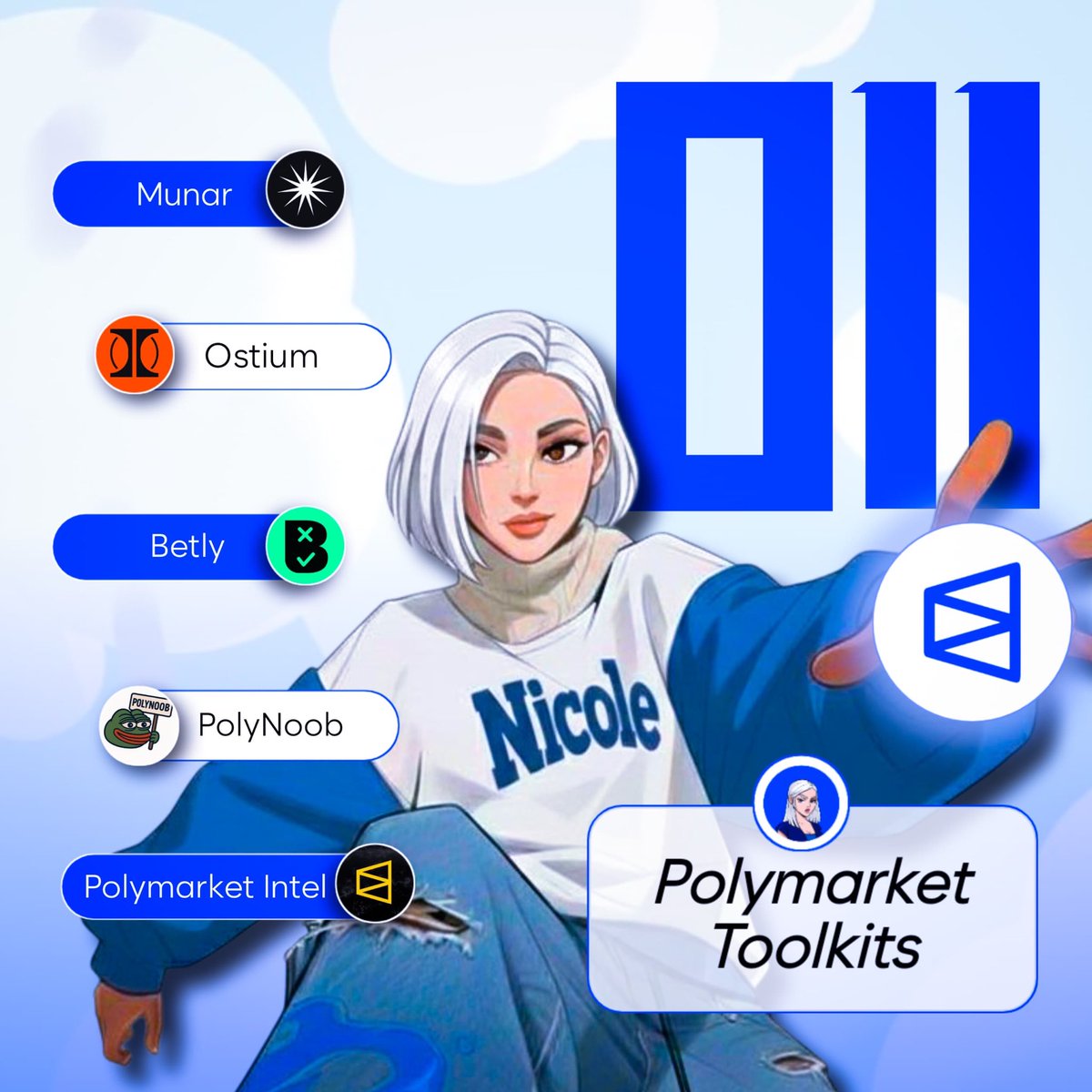 symply_nicole's tweet image. 𝐏𝐎𝐋𝐘𝐌𝐀𝐑𝐊𝐄𝐓 𝐓𝐎𝐎𝐋𝐊𝐈𝐓 𝐃𝐚𝐲 11

I explored every project with the @PolymarketBuild Badge, and I discovered so many interesting and unique projects currently building on @Polymarket 💙

Most of these apps make trading, tracking, and analyzing markets easier than…