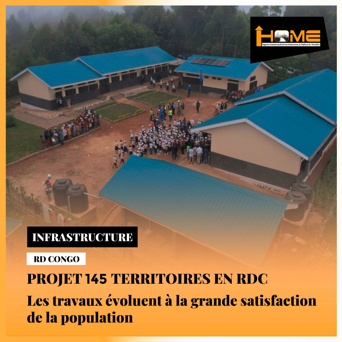 HOMEMag1er's tweet photo. 🇨🇩 RDC — Le Projet des 145 Territoires change déjà le quotidien dans le Kongo Central
Centres de santé modernes, écoles neuves, bâtiments administratifs rénovés : dans des zones longtemps oubliées, les infrastructures sortent... https://t.co/pigvMmbCIM https://t.co/l0TnSlgosO