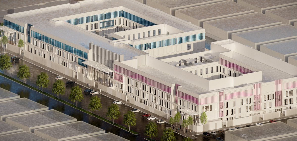 Dmm_projects's tweet image. مجمع تعليمي جديد تحت الإنشاء في #الدمام حيث تتواصل الأعمال في مشروع مجمع مدارس البسام في حي الشعلة ويضم قسم للبنين وآخر للبنات في مبنى بتصميم عصري على مساحة تفوق 14 الف متر مربع ويقع على امتداد طريق الأمير متعب بجوار جامع سالم الجبلي .