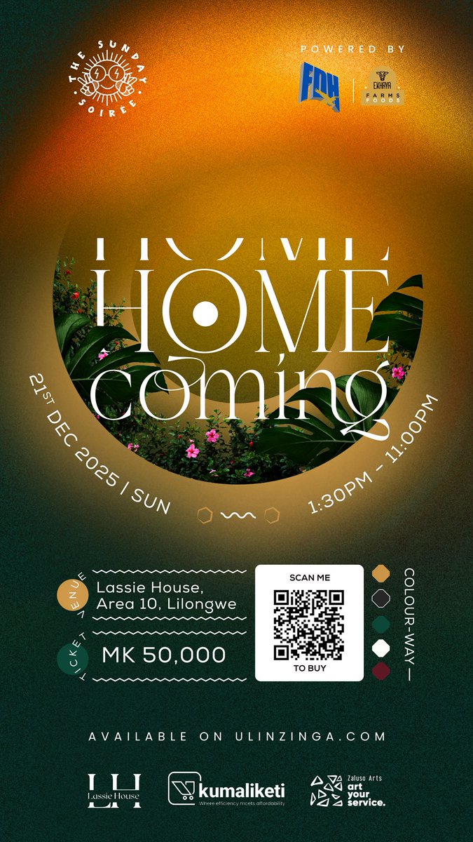 Kumaliketi_Mw's tweet image. Home coming🔥 
Kumaliketi + Sunday Soirèe 🤝🏾