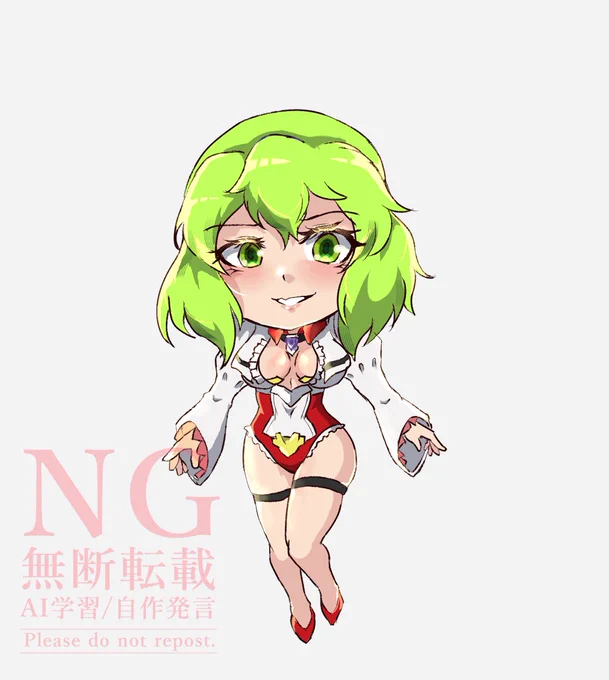 諸事情でグッズで出せないかもしれない絵の供養 リボちゃんの素体衣装とキャノン形態