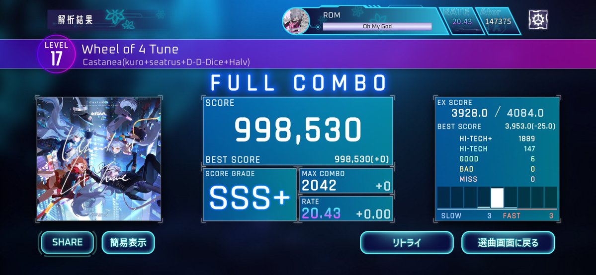 ry0o0oo's tweet image. Wheel of 4 Tune[Wiz] - 998530(+0)
#lim_game #Liminality
+0