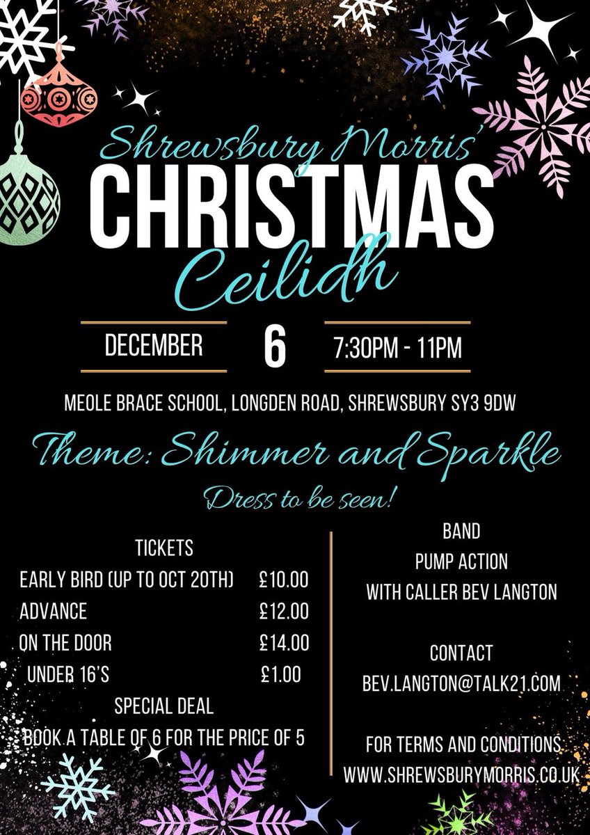 There are still some tickets left for this fabulous event.