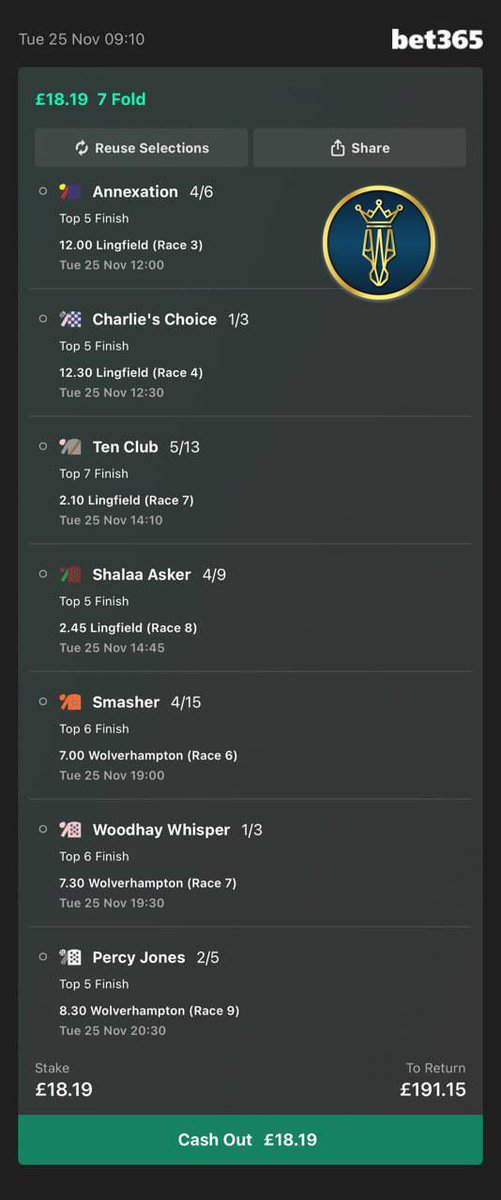 JHRACIN_G's tweet image. 🌟 Good morning, TEAM!!! 🌟 

Let’s crush it today! 💪 Check out my place acca 

Also get my full list—plus the Yankee—posted on my Telegram! 

Link Below 👇🏼 

t.me/+HzhTw_7bJF42Z…

ALL FREE—no catches or sign-ups! 🚀🙌 #LetsGetIt