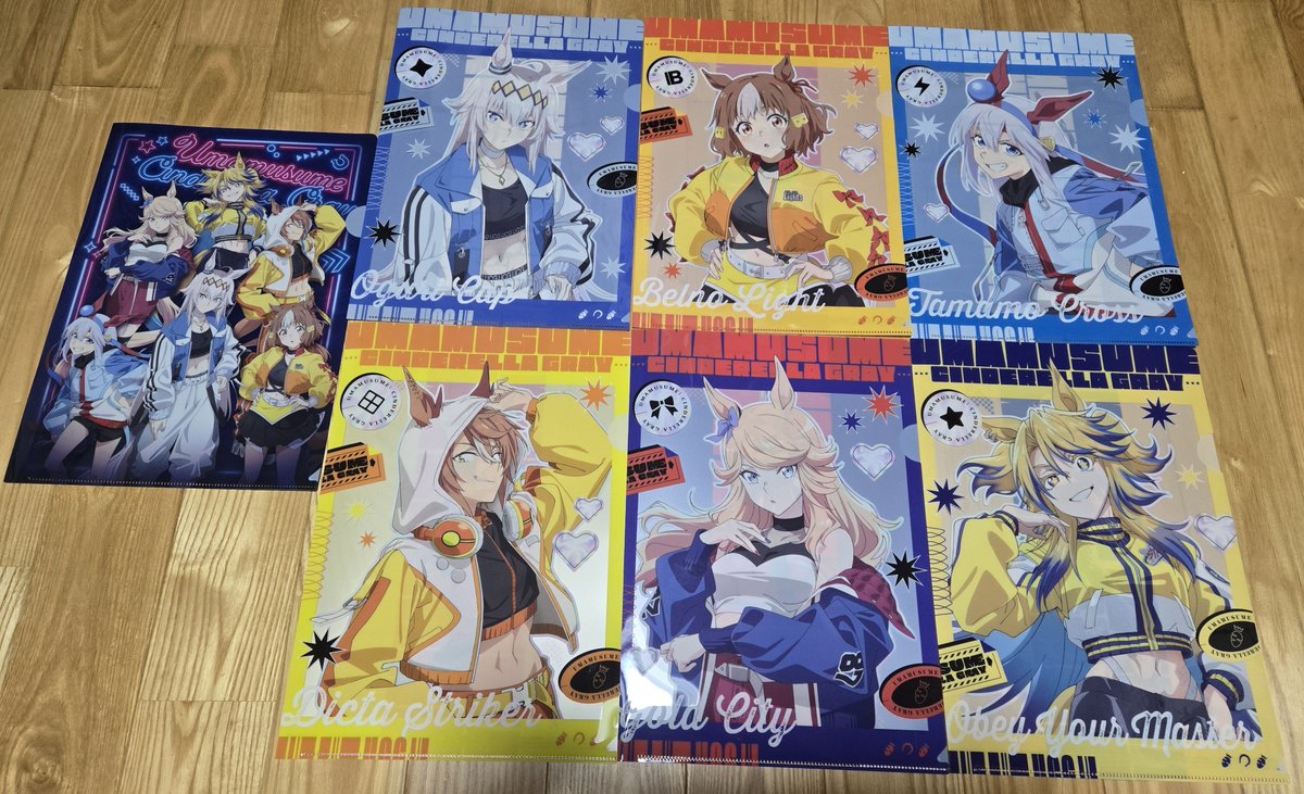 ローソンのウマ娘コラボ。クリアファイルげと。ただ、対象商品17種類