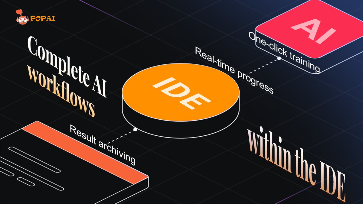 popaicoin's tweet image. #AI development without switching tools

The entire workflow is covered within the IDE: one-click training, real-time progress tracking, and results archiving.💡

Try it now!👉

#AIDevelopment #IDETools #POPAI