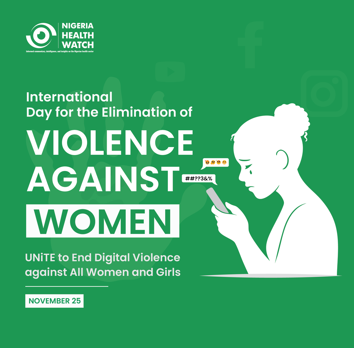 Violence against women affects families, communities and our collective wellbeing. There is no justification for any form of abuse.

Today marks the International Day for the Elimination of Violence against Women and the beginning of 16 Days of Activism, a global call to protect