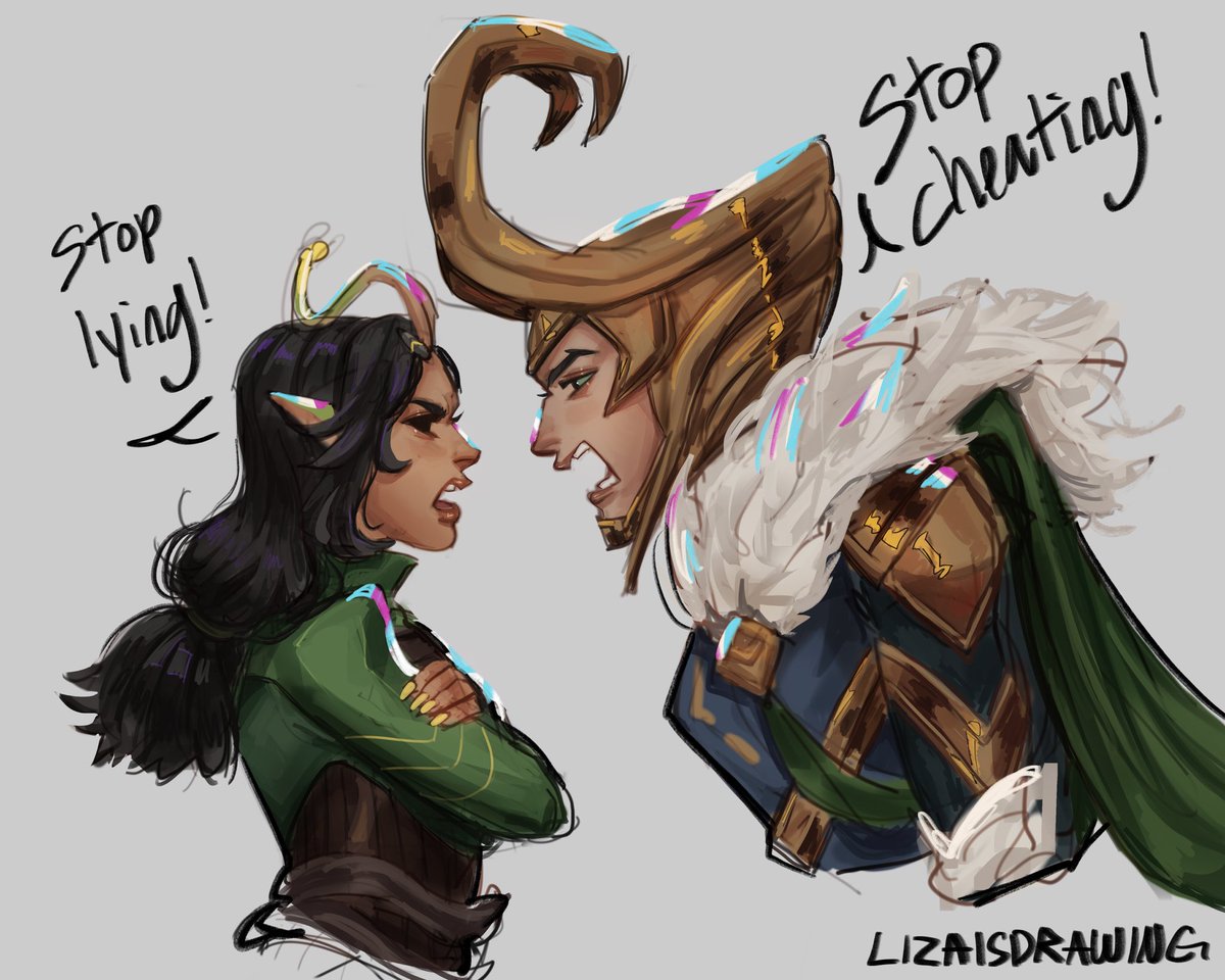 lizaisdrawing's tweet image. Colored an old sketch !

#lotis #mantis #loki