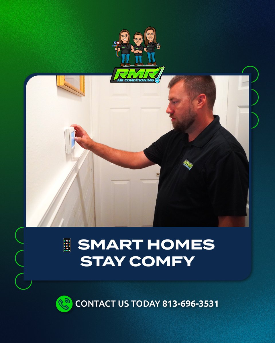 rmracllc's tweet image. A Wi-Fi thermostat = perfect temps, less stress, and energy savings — even when you’re traveling for the holidays. ✈️
  Control your comfort anytime, anywhere!

rmrairconditioning.com

#SmartCooling #WiFiThermostat #TechUpgrades