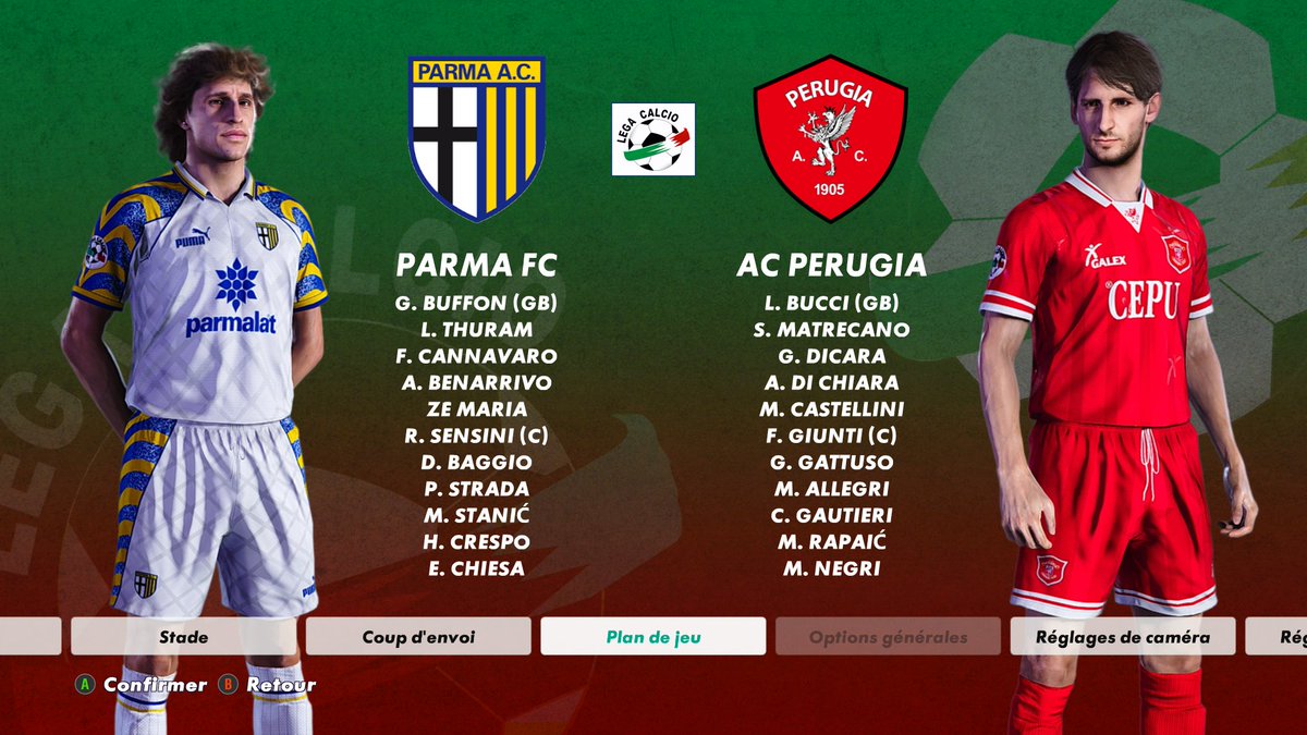 PESSimulation's tweet image. ⚽ Next stop in Serie A 96-97: all eyes on the Ennio Tardini as Parma host Perugia.

Carlo Ancelotti’s side can join Lazio at the top with a win — pressure on, opportunity wide open.

Stay with us for this intriguing clash in Emilia-Romagna! 💛💙📍