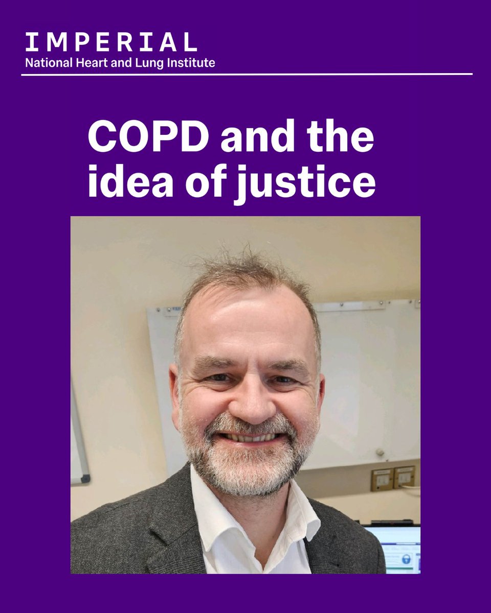 ImperialNHLI's tweet image. On Wednesday 28 January 2026, Professor Nick Hopkinson will give his inaugural lecture, “COPD and the idea of justice”, exploring the link between COPD and economic deprivation 🫁⚖️

Secure your free place 👉 imperial.ac.uk/events/201956/…