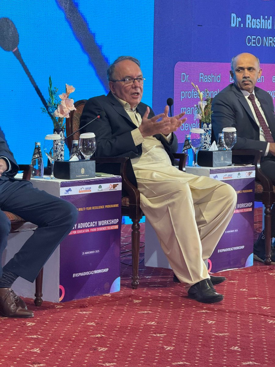 SyedaZohaNaqvi's tweet image. #RSPNAdvocacyWorkshop serves as a national platform where policymakers, education leaders, donors, and community voices come together to chart a stronger path for resilient learning systems in Pakistan.