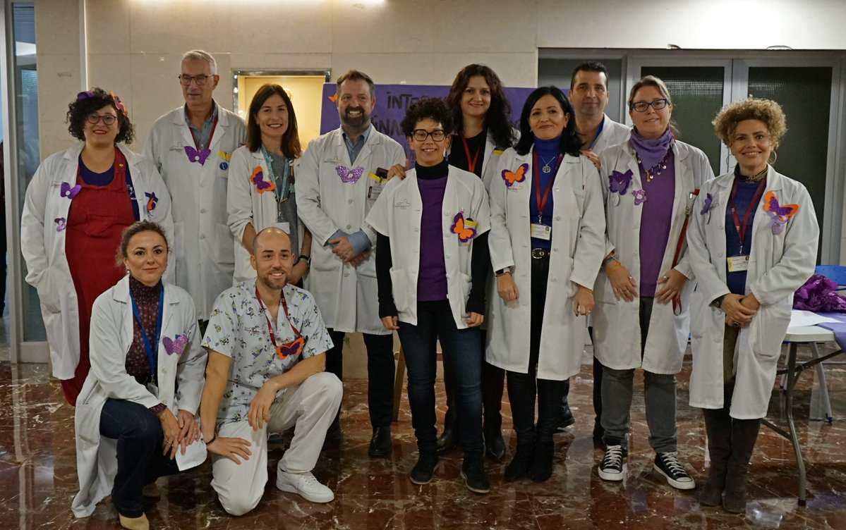 💜El Comité de Dirección del Área1 junto con el profesorado de las aulas <a href="/EAEHD_RM/">EAEHD REGIÓN MURCIA</a> , apoyando los actos y el compromiso de H. Arrixaca por la no tolerancia a la violencia contra las mujeres.