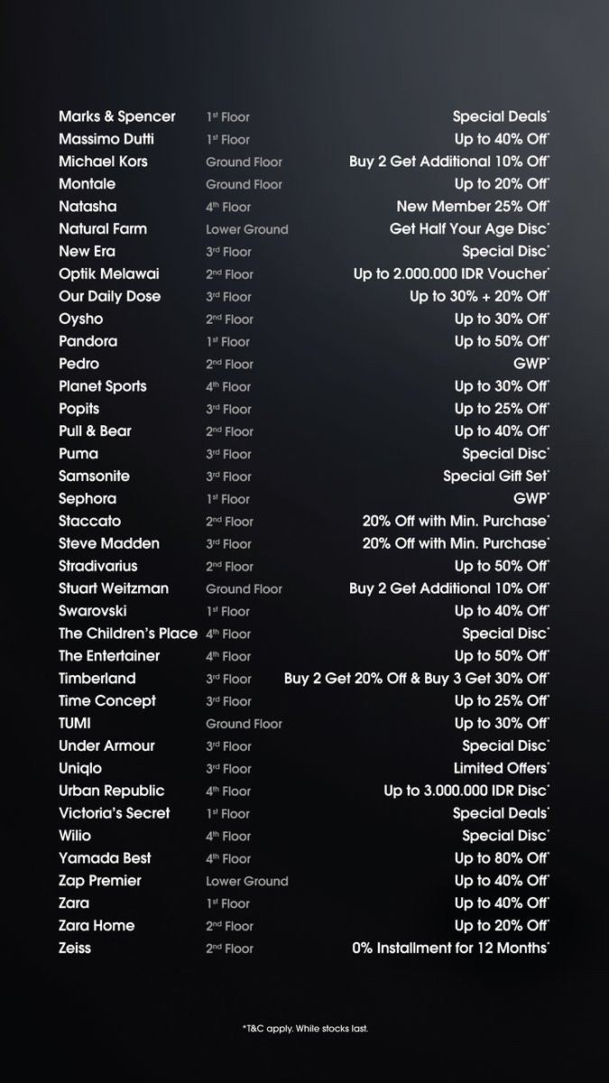 Step into the season of irresistible savings.

Senayan City Black Friday Week — 24–30 November 2025.
Enjoy exclusive offers up to 70% OFF and unforgettable shopping moments.

#SENAYANCITY #SCBlackFriday