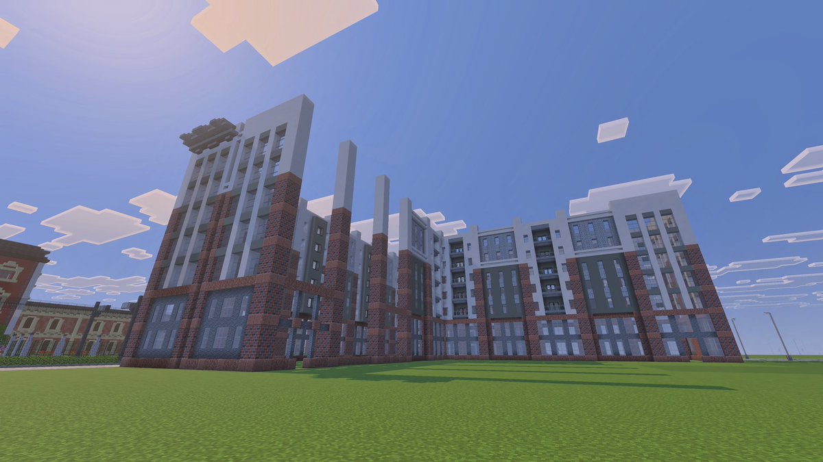 KMultigame's tweet image. #pourtoi #Minecraft #build #ville #PlayStation  voici un nouveau bâtiment moderne. D’entreprise que, j’ai fait 🏢🏬