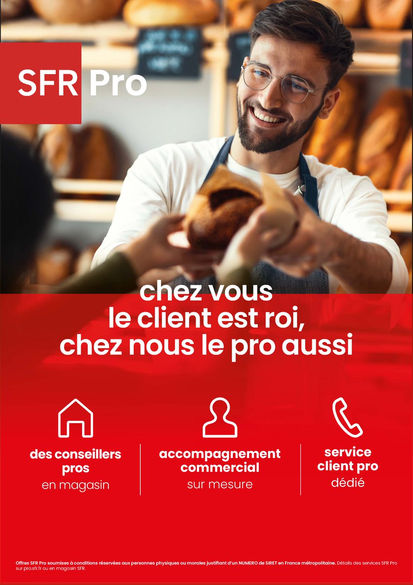 #SFR Pro enrichit ses gammes Mobile et Fibre en intégrant la technologie 5G SA à deux de ses offres Mobile ainsi que la nouvelle Box 10+ à son offre Fibre.

Le communiqué 👉 static.s-sfr.fr/AlticeFrance/c…