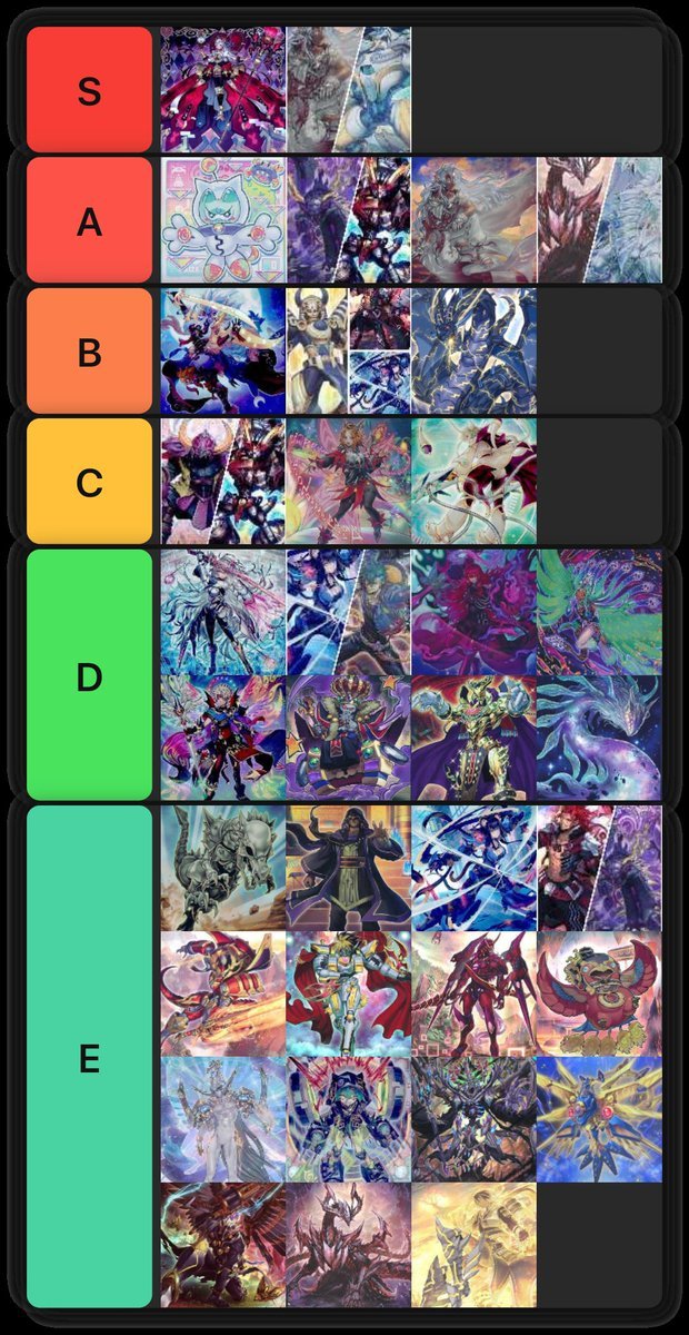 私のデッキ一つもここに入ってねぇ笑