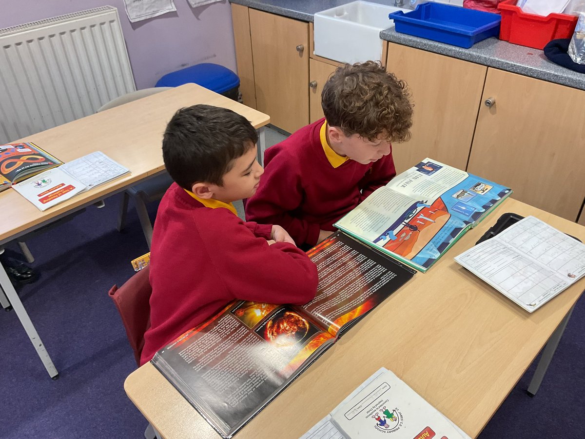 Some good conversations going on about our nonfiction reading books. <a href="/StJamesYear6/">Chorley St James Year 6</a> <a href="/StJamesChorley/">Chorley St James</a>