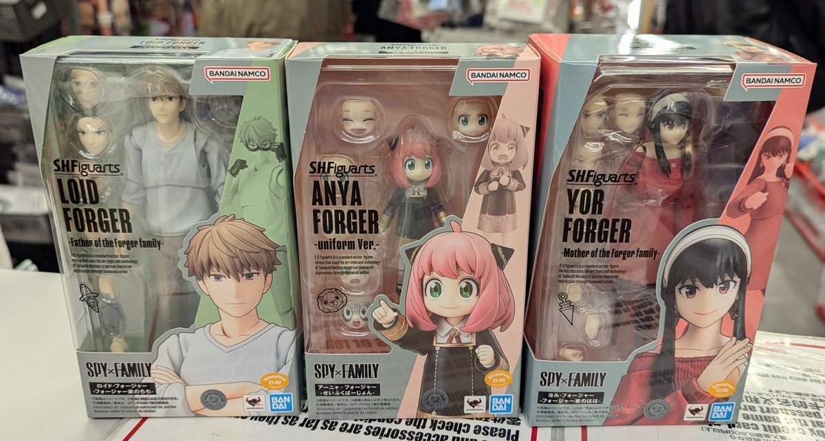 スパイファミリーの S.H.Figuarts が入荷しました〜！ フォージャー家 