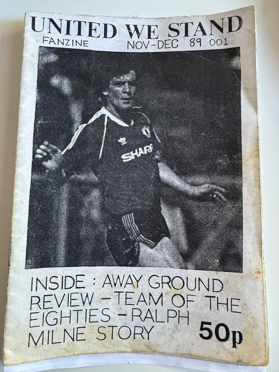 AndyMitten's tweet image. United We Stand first hit the streets outside Old Trafford 36 years ago today. 
Manchester United were 10th in the table. 
Just like today.