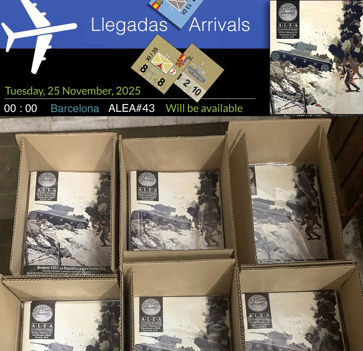 Alea 43 - Brunete 1937
Preparada per viatjar - Preparada para viajar - Bidaiatzeko prest - Preparada para viaxar
Ready to travel - Prête à voyager - Unterwegs immer - 
旅行の準備ができています