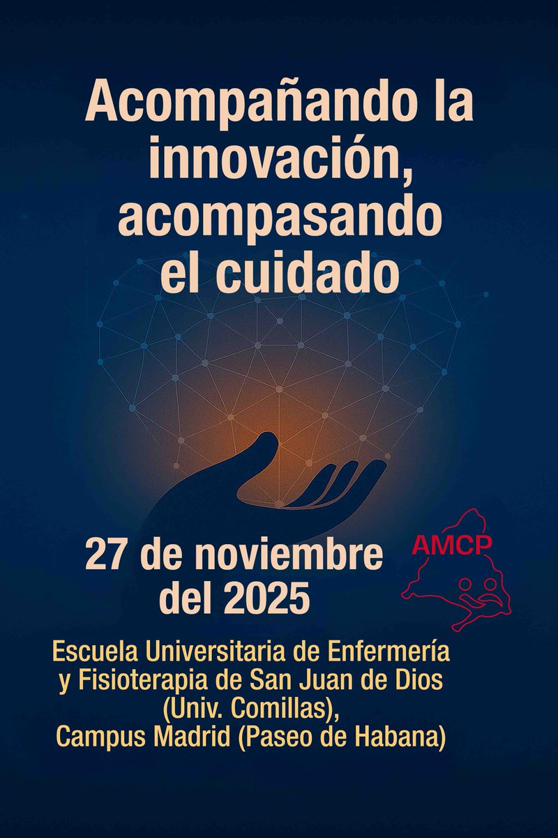 🗓️27 de Noviembre: Jornada sobre #IA y Cuidados Paliativos, organizada por AMCP. Este encuentro nace con la intención de crear un espacio de actualización y diálogo en un momento en el que la inteligencia artificial está cada vez más presente.

 #fase20congresos