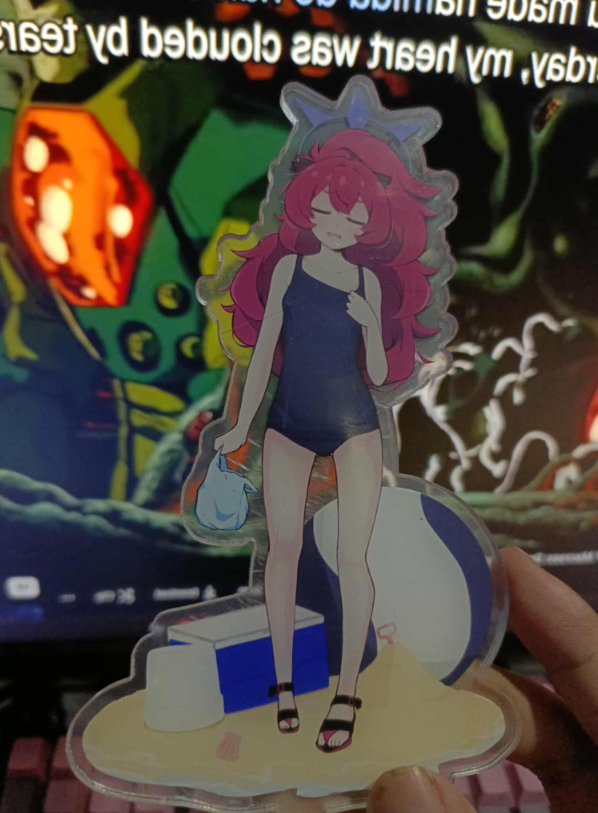My first acrylic standee... 
As promised 2 yrs ago I did Iroha standee!

I'm keeping one for myself- 
Will be posting catalog soon with the stickers, pins, standee, keychains and more! 
Will be sharing a table with <a href="/denyel6921/">Denyel @VGEN Comms Closed</a> <a href="/0Nasu1011/">Nasu@comms open</a> <a href="/EntDraw/">Ent</a> for Cosplay Matsuri!!