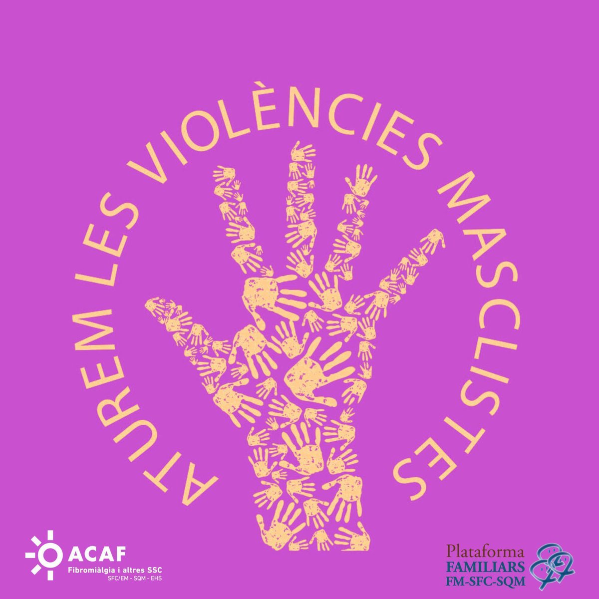 #25N #25novembre
#ViolènciesMasclistes #ViolènciaEnverslesDones #ViolènciesMúltiples
#MalaltiesInvisibles
#fibromiàlgia #SFCem #SQM #EHS
