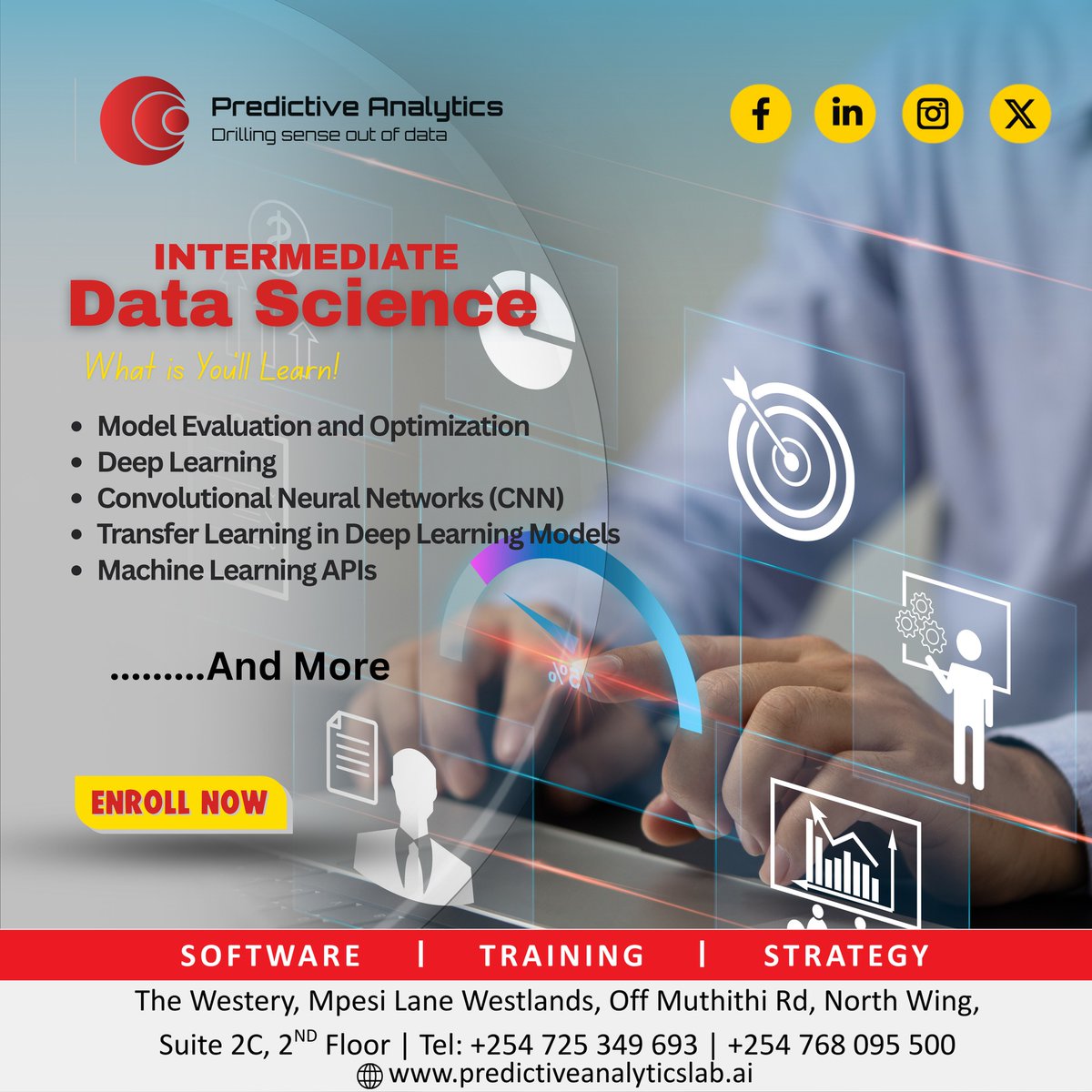PredictiveLabKe's tweet image. Get ready to level up your data skills! Our Intermediate Data Science course starts this January; designed to help you analyze, visualize, and turn data into insights like a pro.Reserve your spot today: predictiveanalyticslab.ai/intermediate-d…
#DataScience #Analytics #Upskilling #CareerGrowth