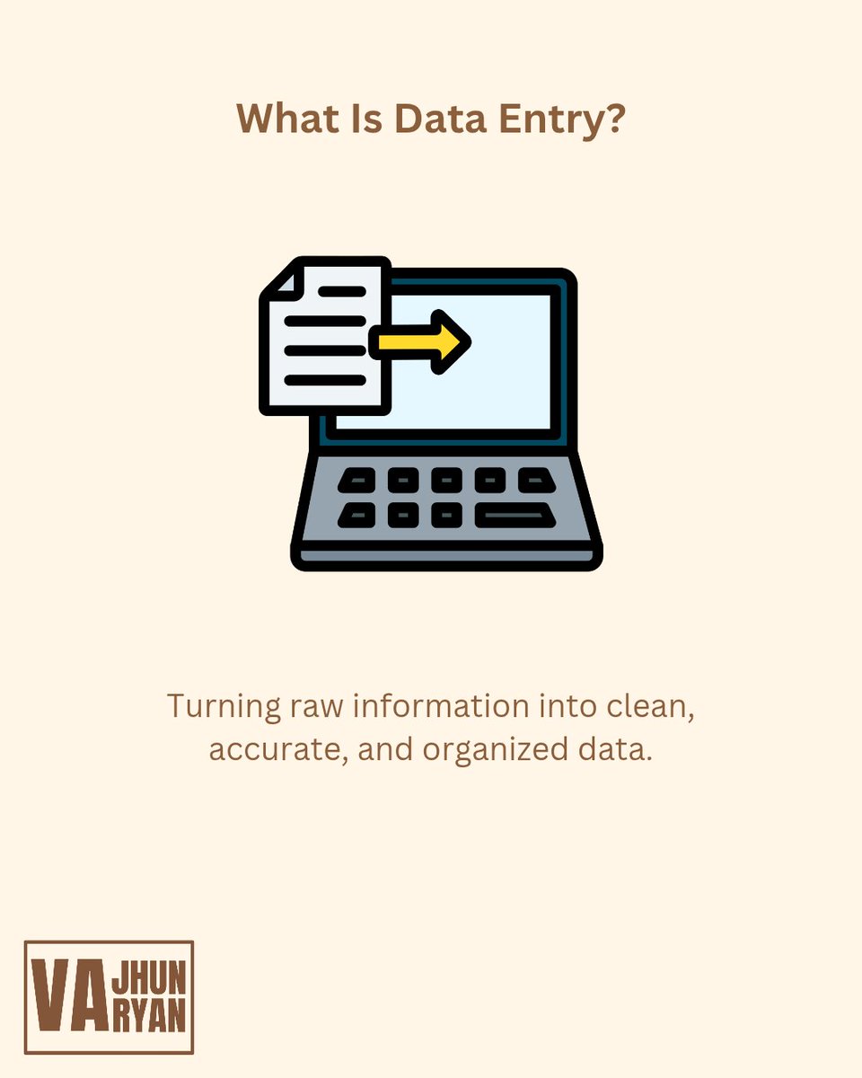 va_jhunryan's tweet image. “Your data deserves clarity — not chaos.
Let’s turn cluttered files into clean, actionable information&quot; 📂✨

“Send me a message today to get your data organized the smart way!”

#DataEntryServices #VirtualAssistantPH #AdminSupport #DataManagement #AccurateData #OnlineWorkPH