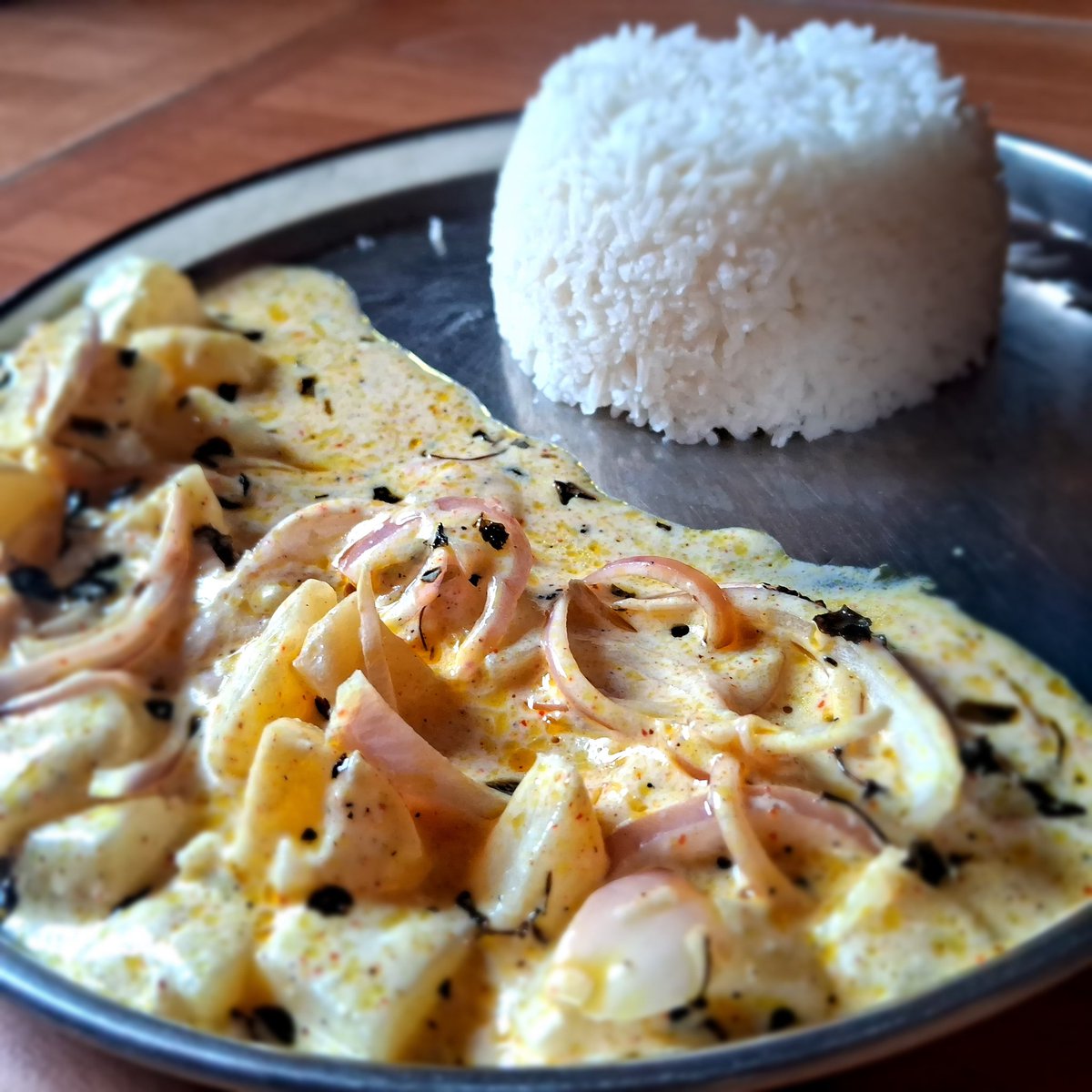 IndigoadmirEr3's tweet image. Chukauni with Rice 😋✨️