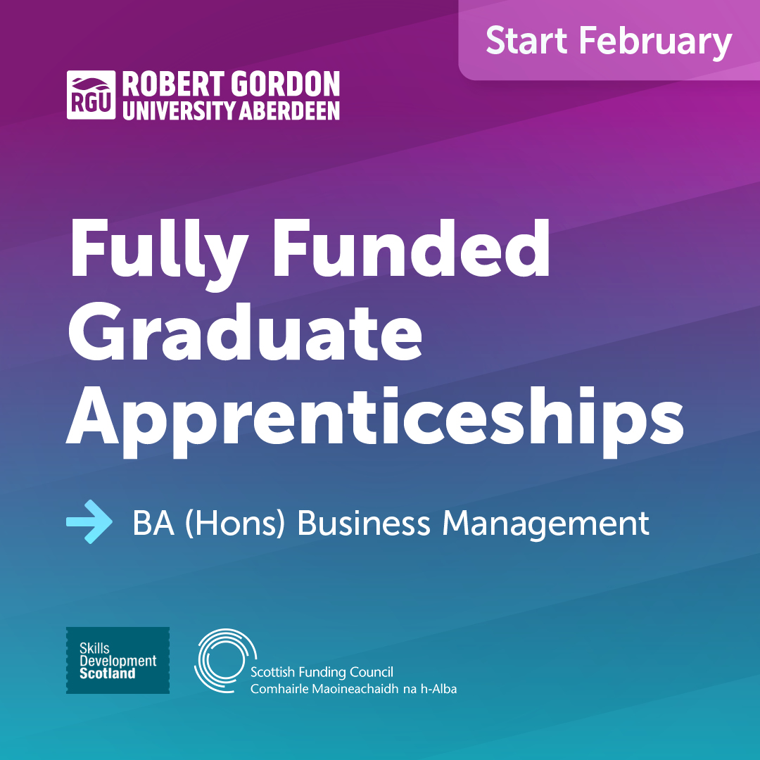 DYWMoray's tweet image. 🌟Ready to level up your career?🌟

RGU’s Graduate Apprenticeship in Business Management starts in February!

✅Earn a fully funded degree
✅Learn while you work

Upskill without pausing your career
Contact Gregg Walker: g.walker9@rgu.ac.uk

#MorayApprenticeships