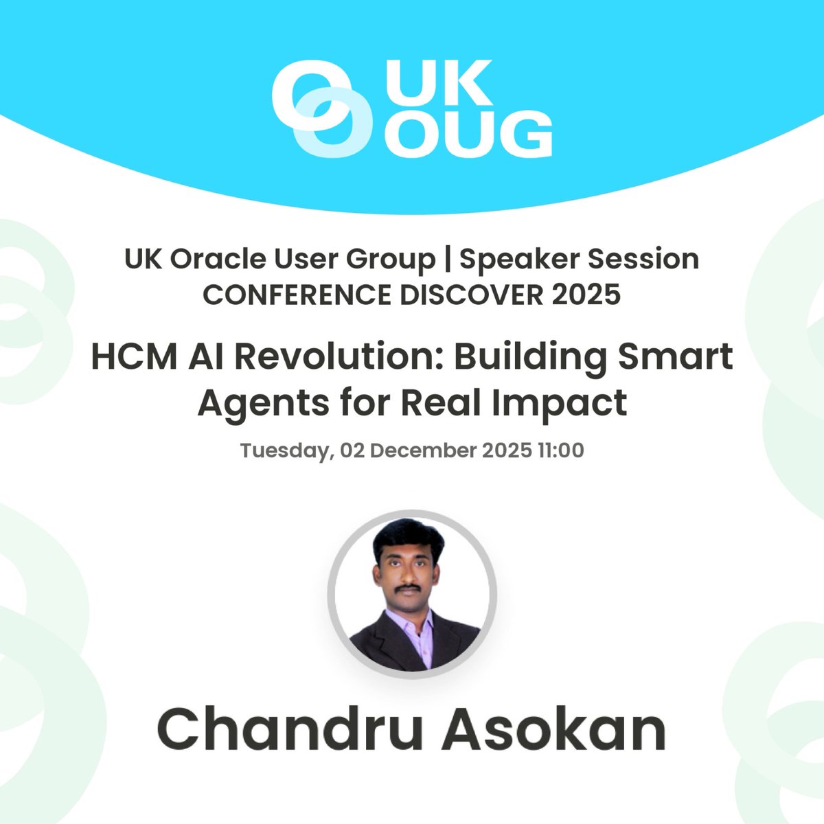 kovaion's tweet image. Meet @kovaion at #UKOUGDiscover2025! 🚀   

Join us in Birmingham to explore how Agentic AI &amp;amp; Smart Automation are transforming PeopleSoft &amp;amp; @Oracle Cloud HCM.  
Nov 30–Dec 2, 2025 | The Eastside Rooms  

Register: kovaion.com/event/ukoug-co… 

#SmartAutomation  #OracleEvents