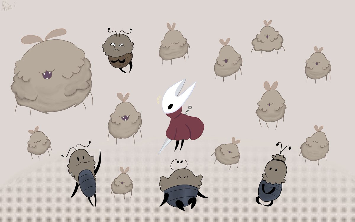 ShimmerRuby's tweet image. The caravan!! and Hornet!!

#Silksong