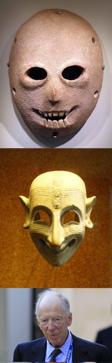 Smugfrogposter1's tweet photo. @vrilliumlive >Stone Mask 7000bc
>Chartagians ritual Mask
>Rothschild https://t.co/ovKUAukzMW